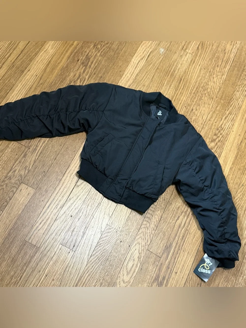NWT Art Class Black Bomber Jacket Girls size 8